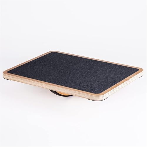 Balance Board Wobble - กระดานทรงตัวไม้สำหรับมืออาชีพ อุปกรณ์เสริมสำหรับโต๊ะทำงาน ช่วยเสริมสร้างความแข็งแรงของแกนกลางลำตัว เพิ่มความมั่นคง ป้องกันการลื่นไถล เหมาะสำหรับใช้ในบ้านและที่ทำงาน