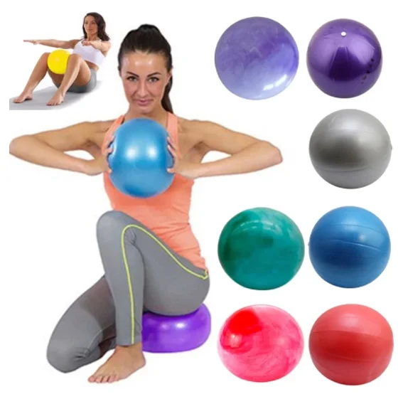 Pilates Yoga Logo - ลูกบอลออกกำลังกาย PVC ทรงกลมขนาด 9 นิ้ว รุ่นปี