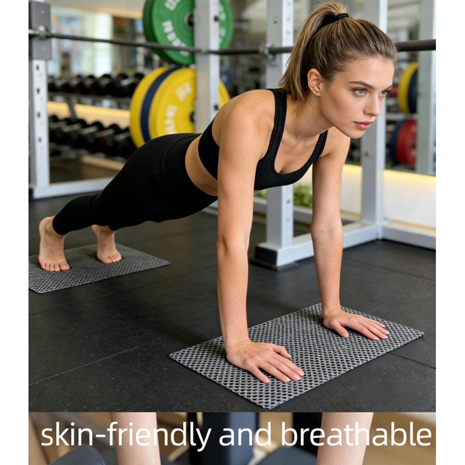 Pilates Yoga Equipment - แผ่นรองกันลื่นสำหรับพิลาทิส 2 ชิ้น/ชุด ทำจาก PVC คุณภาพดี