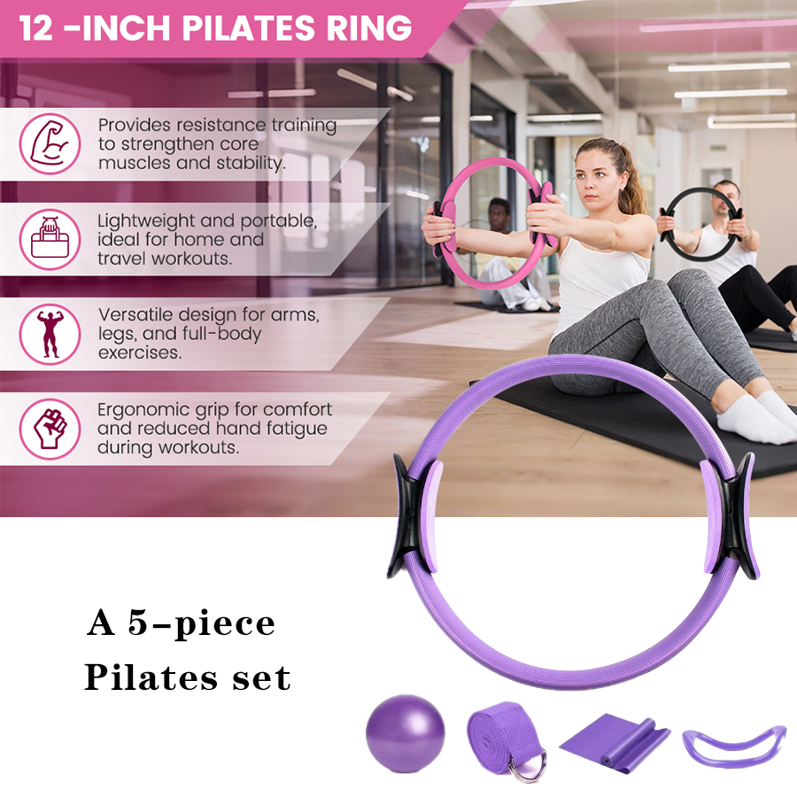 ชุดอุปกรณ์พิลาทิสสำหรับผู้หญิง - Pilates Yoga Logo บทวิจารณ์และราคา