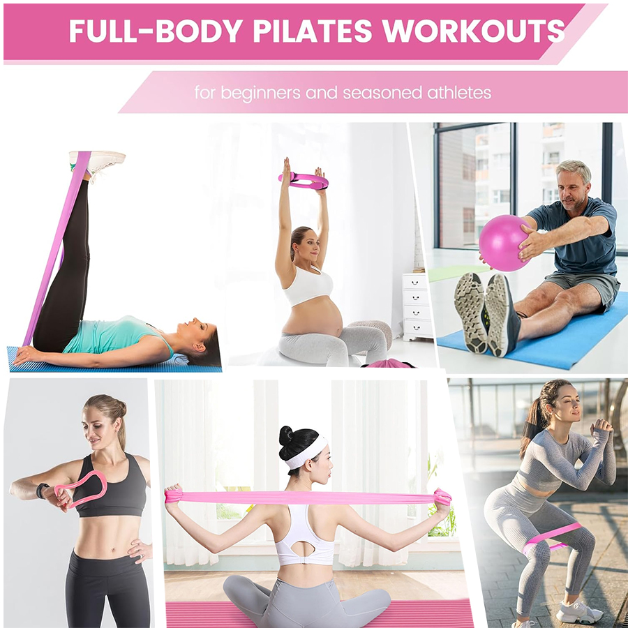 ชุดอุปกรณ์พิลาทิสสำหรับผู้หญิง - Pilates Yoga Logo บทวิจารณ์และราคา
