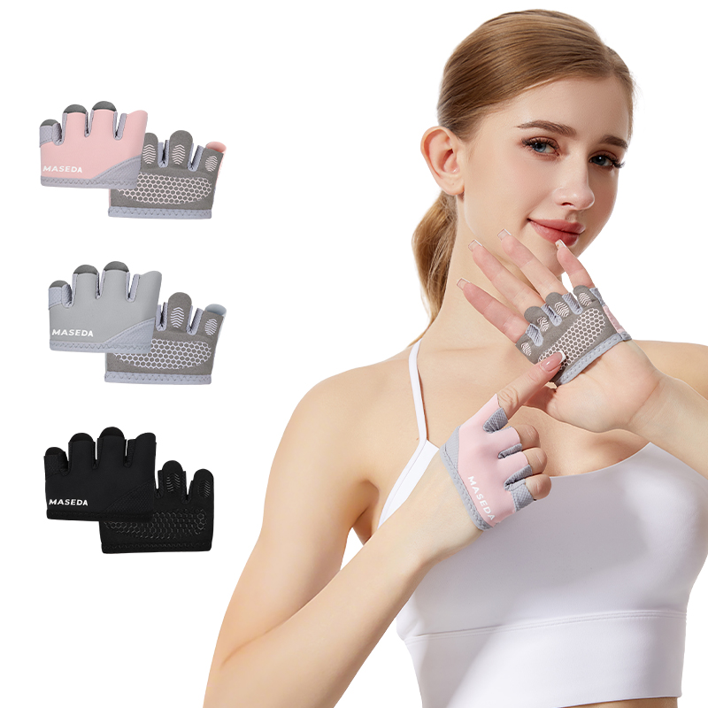 ถุงมือฟิตเนสแบบไร้นิ้วคู่หนึ่ง - Pilates Yoga Origin บทวิจารณ์และราคา