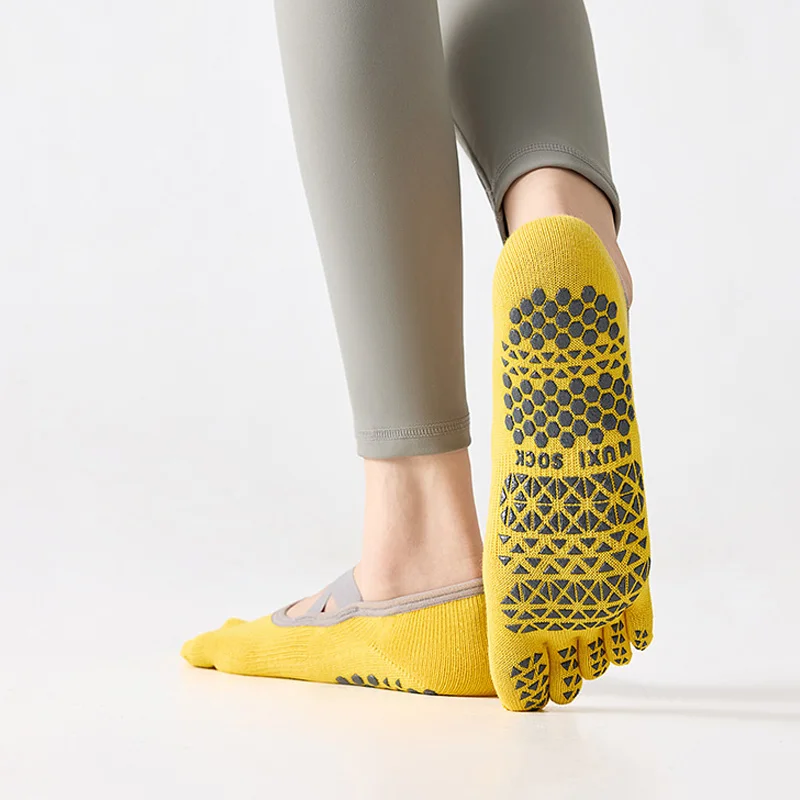 ถุงเท้าโยคะผู้หญิงแบบห้านิ้ว 5 - Pilates Yoga Origin บทวิจารณ์และราคา