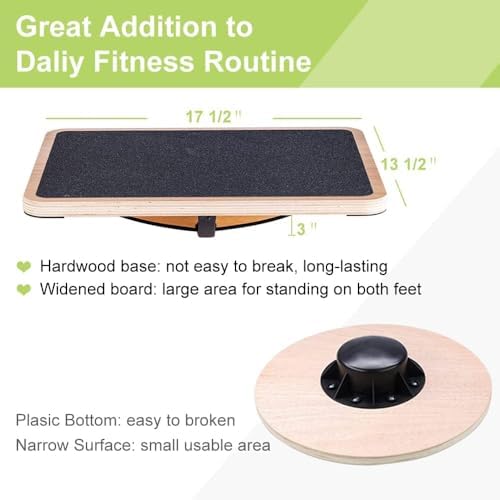กระดานทรงตัวไม้สำหรับมืออาชีพ  - Balance Board Wobble บทวิจารณ์และราคา