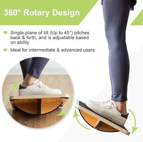 กระดานทรงตัวไม้สำหรับมืออาชีพ  - Balance Board Wobble บทวิจารณ์และราคา