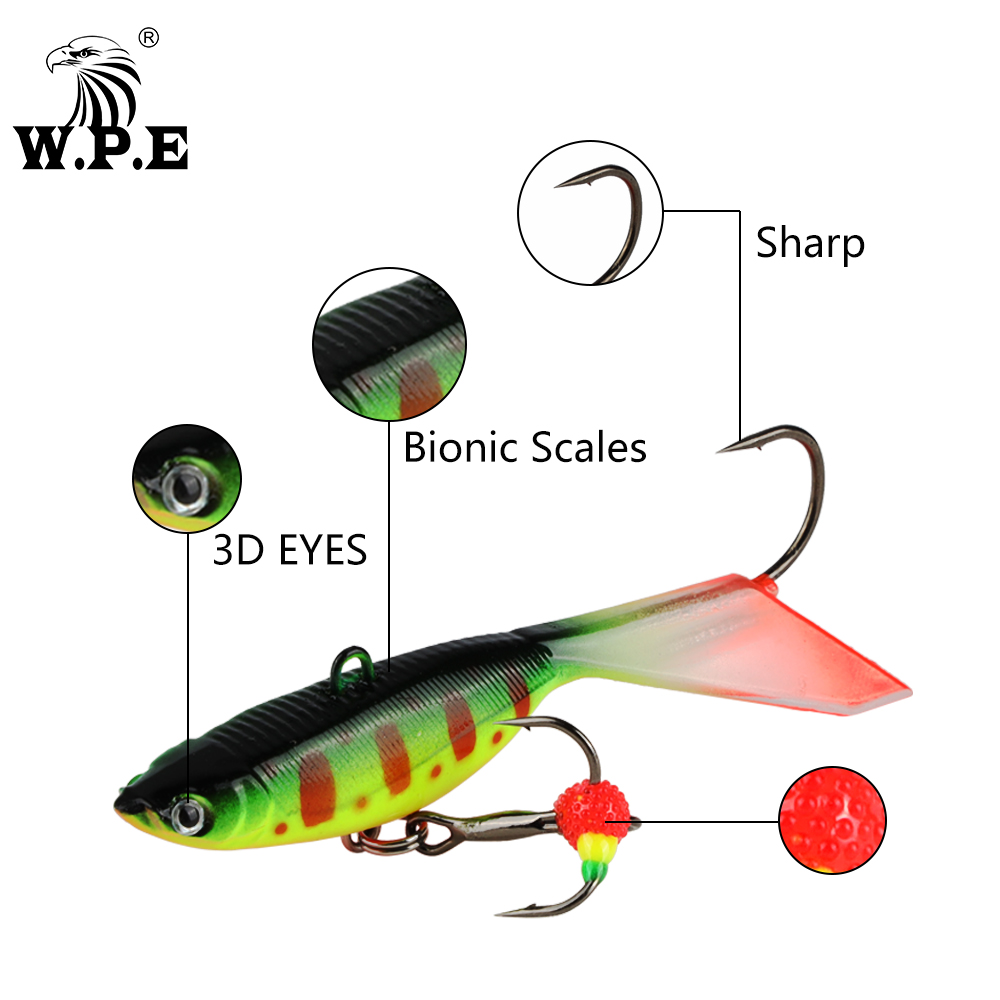W.P.E น้ำแข็งตกปลาล่อ1Pcs 60Mm - Balance Board Wobble บทวิจารณ์และราคา