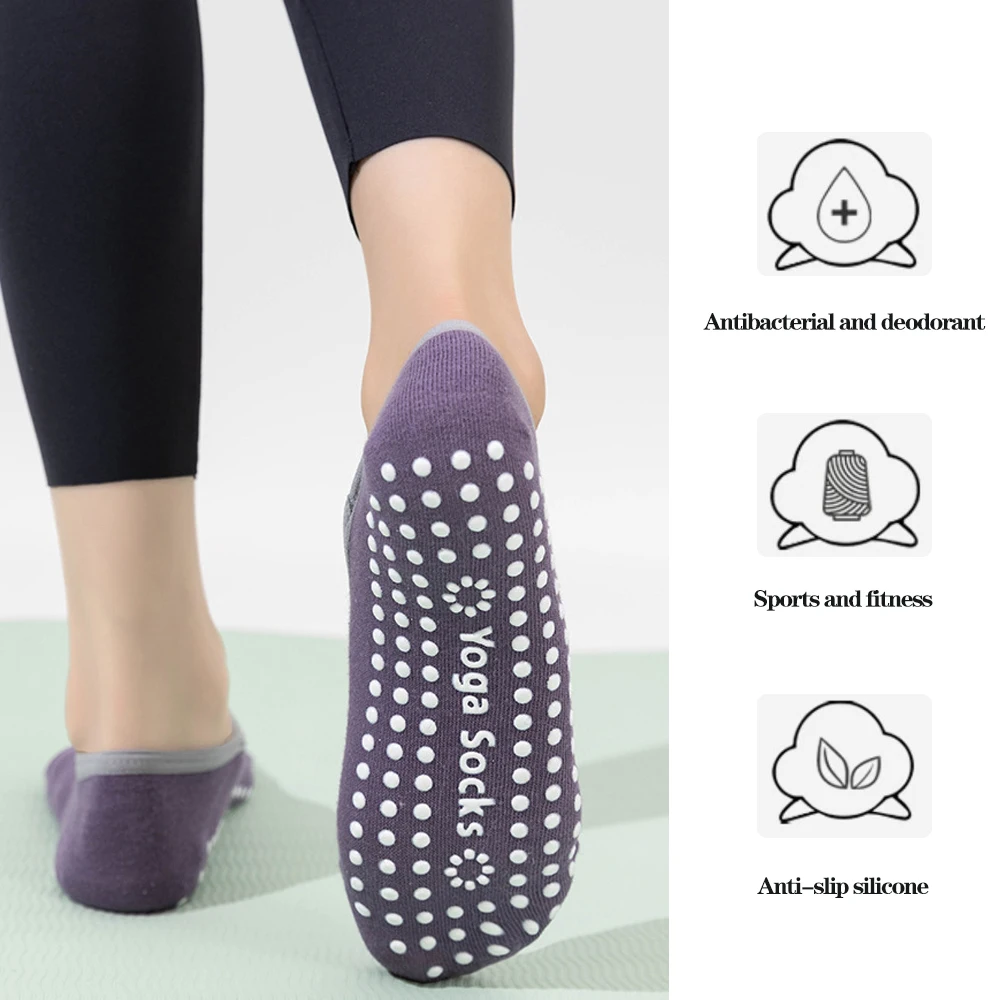 1/ 3คู่ ถุงเท้าโยคะสำหรับผู้หญ - Pilates Yoga Sport บทวิจารณ์และราคา